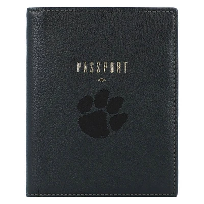 Fossil Black Clemson Tigers Travel RFID Passport Case