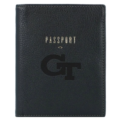 Fossil Black Georgia Tech Yellow Jackets Travel RFID Passport Case
