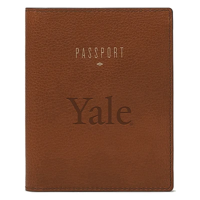 Fossil Brown Yale Bulldogs Travel RFID Passport Case