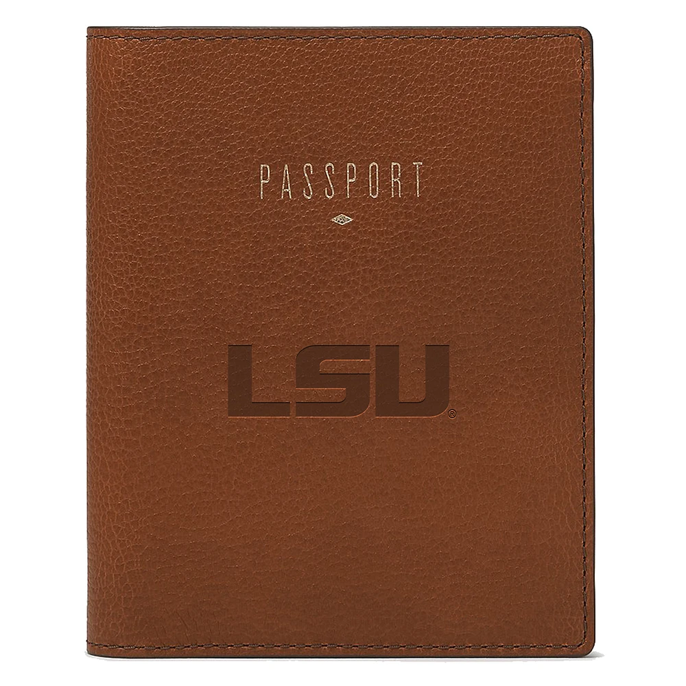 Fossil Brown LSU Tigers Travel RFID Passport Case