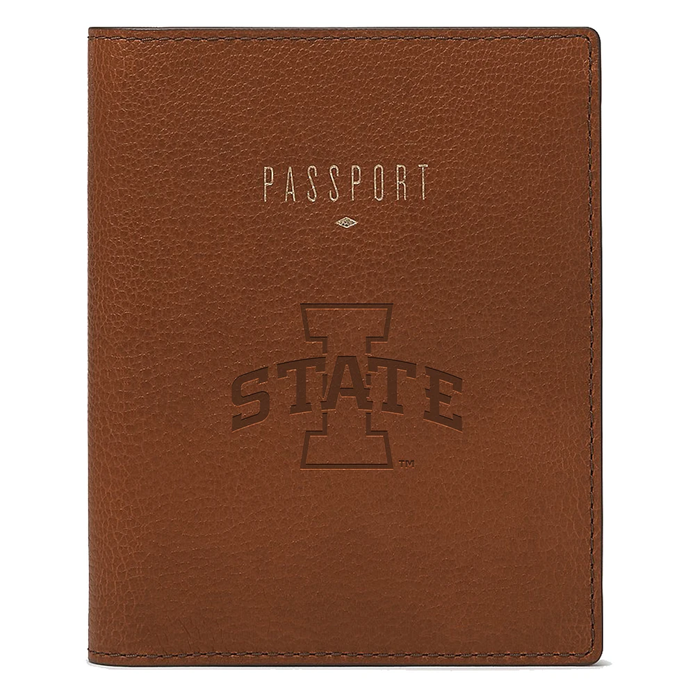 Fossil Brown Iowa State Cyclones Travel RFID Passport Case