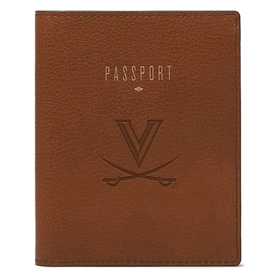 Fossil Brown Virginia Cavaliers Travel RFID Passport Case