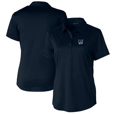 Women's Cutter & Buck Navy New Hampshire Wildcats DryTec Prospect Textured Stretch Polo