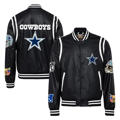 Men's Jeff Hamilton Black Dallas Cowboys Full-Snap Jacket