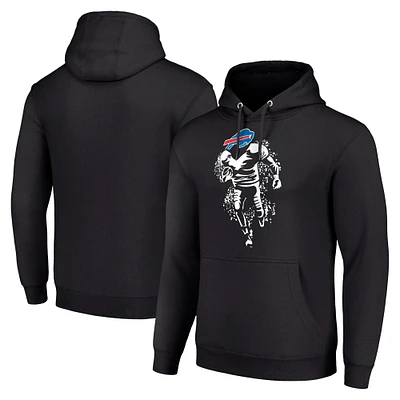 Unisex Starter Black Buffalo Bills Logo Graphic Pullover Hoodie
