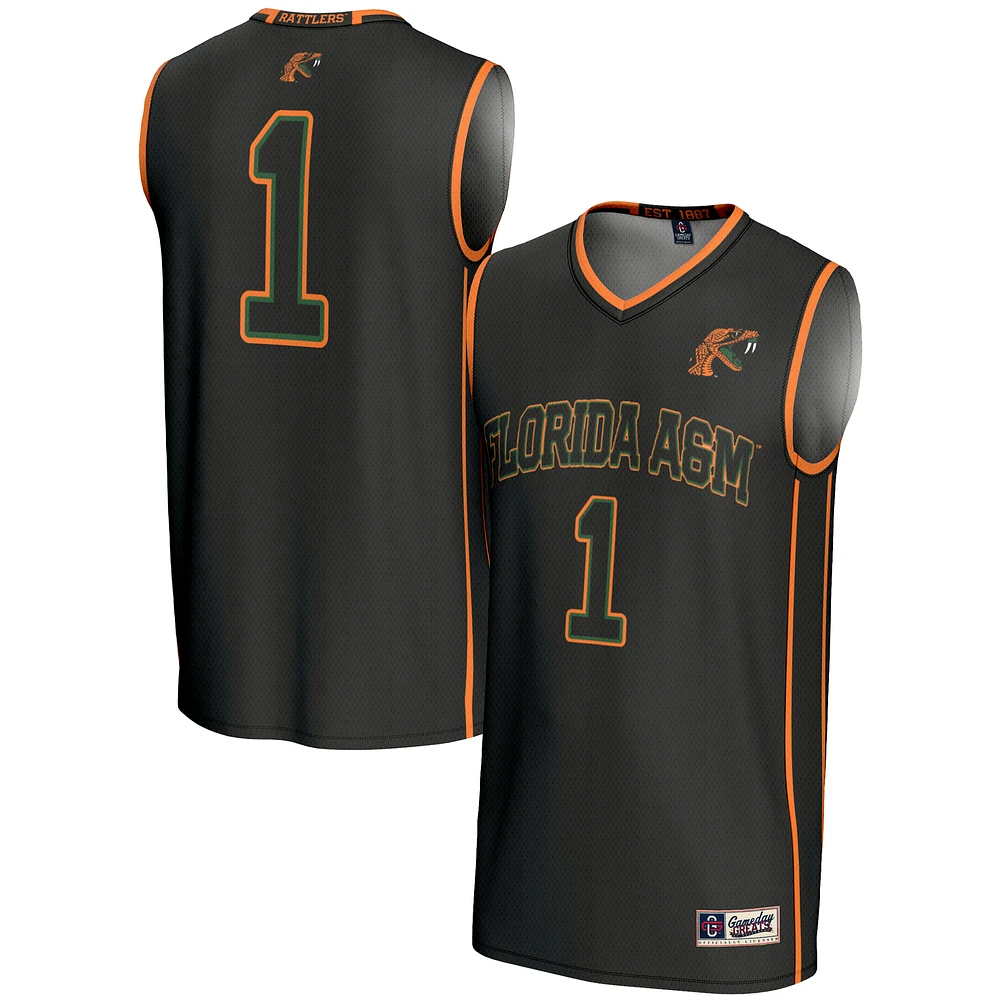 Unisex GameDay Greats #1 Black Florida A&M Rattlers Lightweight Basketball Jersey