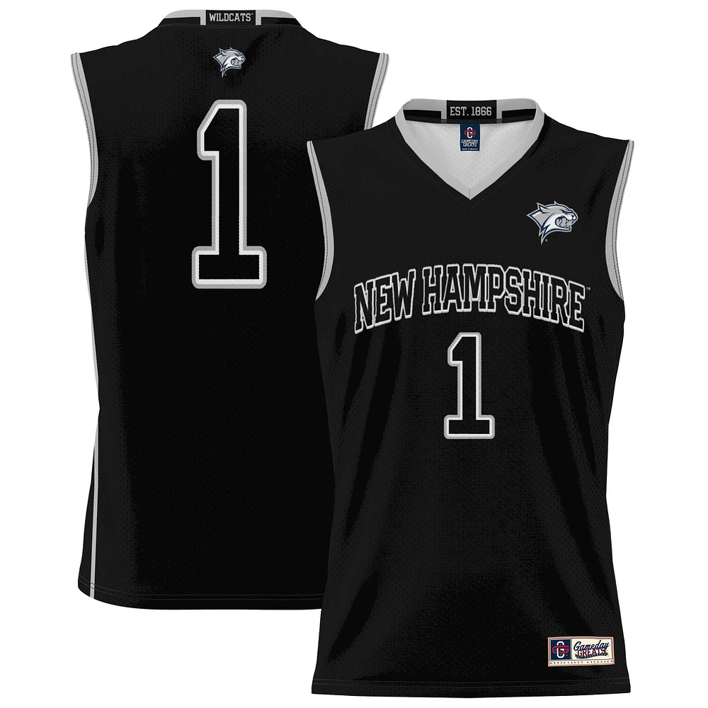 Unisex GameDay Greats #1 Black New Hampshire Wildcats Lightweight Basketball Jersey