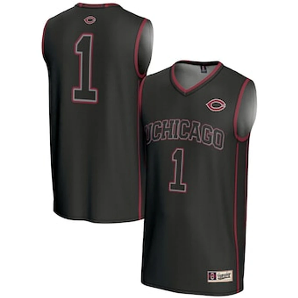 Unisex GameDay Greats #1 Black UChicago Maroons Lightweight Basketball Jersey