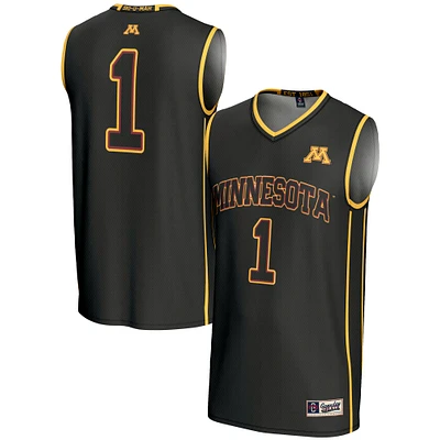 Youth GameDay Greats #1 Black Minnesota Golden Gophers Lightweight Basketball Jersey