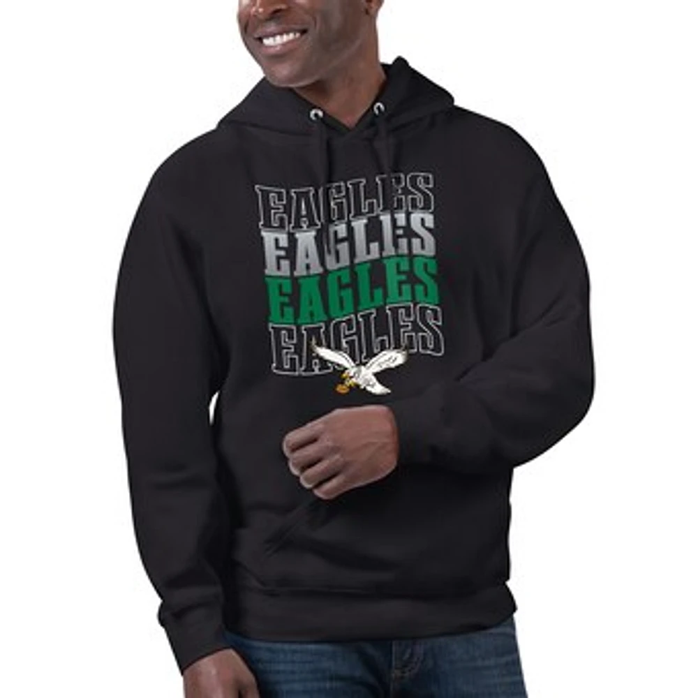 Unisex Starter Philadelphia Eagles Throwback Name Drop Pullover Hoodie