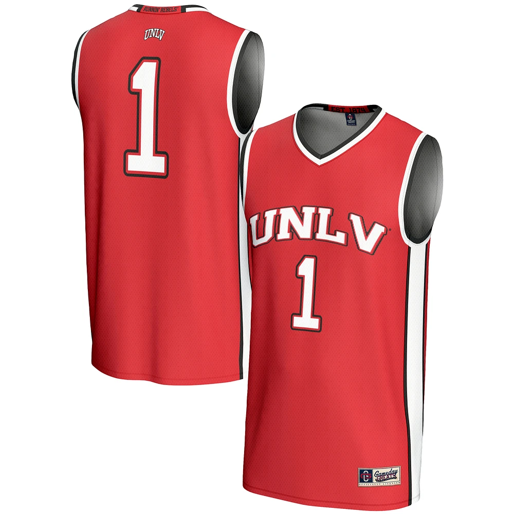 Unisex GameDay Greats #1 Scarlet UNLV Rebels Lightweight Basketball Jersey