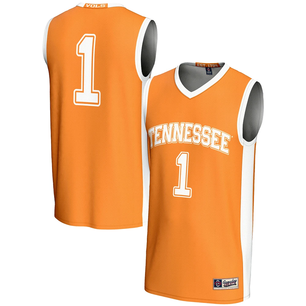 Unisex GameDay Greats #1 Tennessee Orange Volunteers Lightweight Basketball Jersey