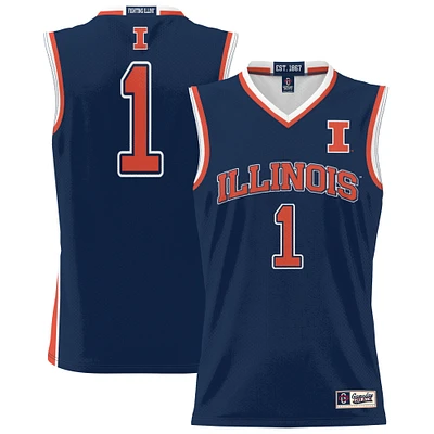 Unisex GameDay Greats #1 Navy Illinois Fighting Illini Lightweight Basketball Jersey