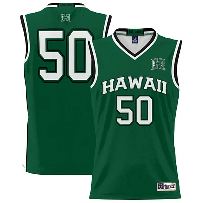 Unisex GameDay Greats #50 Hawaii Rainbow Warriors Lightweight Basketball Jersey