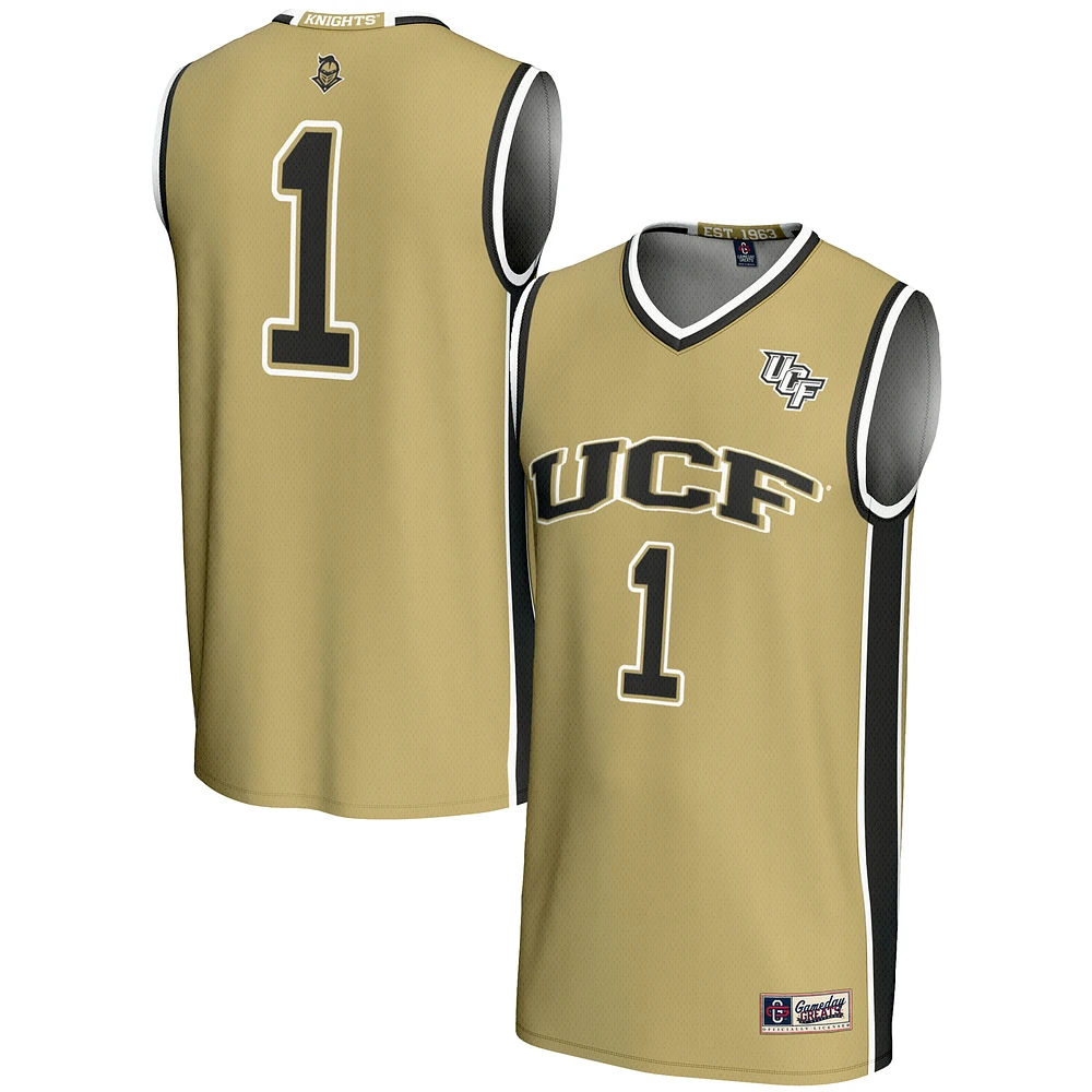 Youth GameDay Greats #1 Gold UCF Knights Lightweight Basketball Jersey