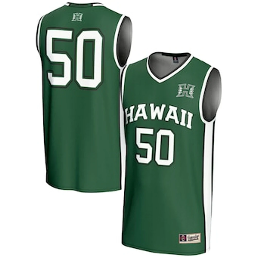 Youth GameDay Greats #50 Hawaii Rainbow Warriors Lightweight Basketball Jersey