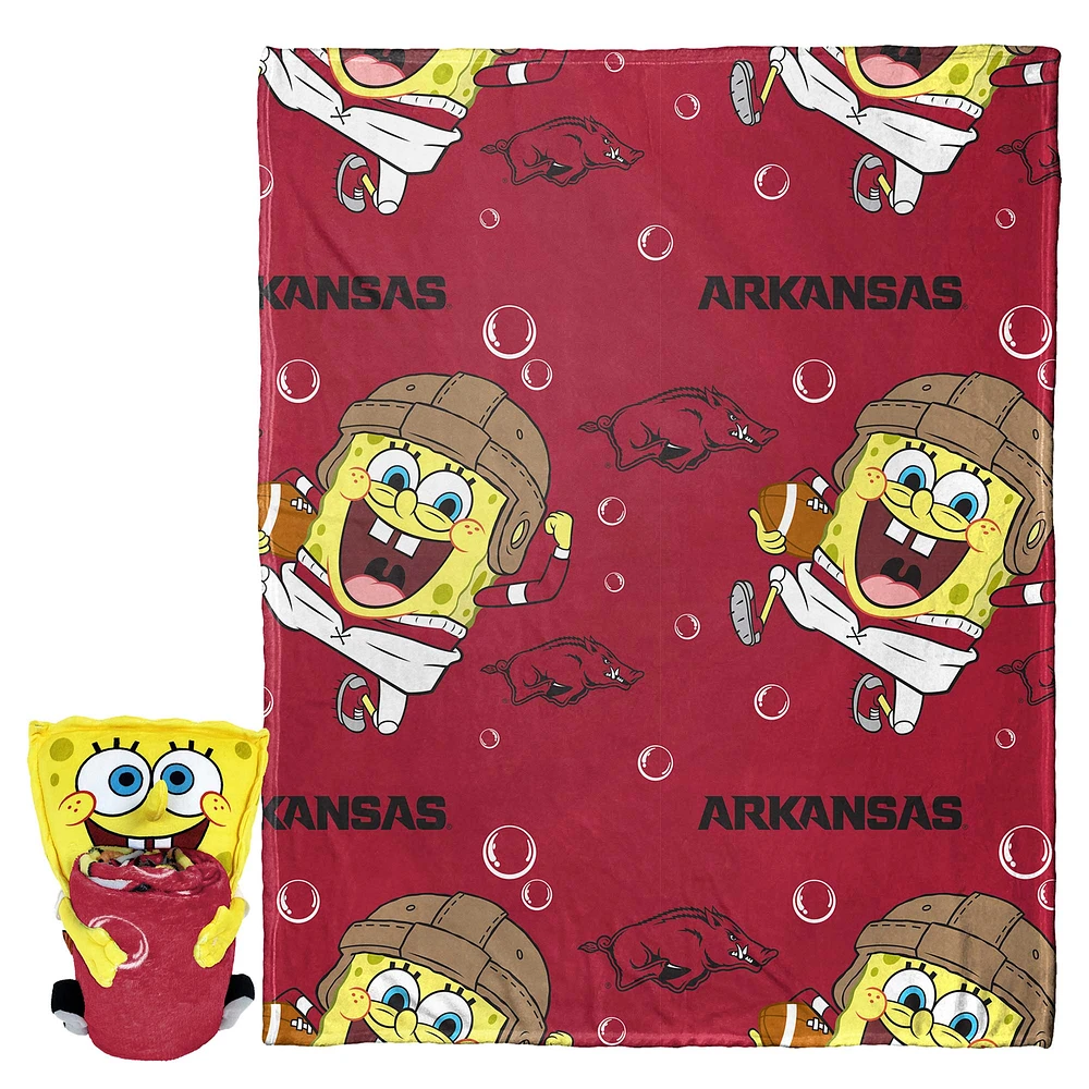 The Northwest Group Arkansas Razorbacks Spongebob Squarepants Hugger Blanket