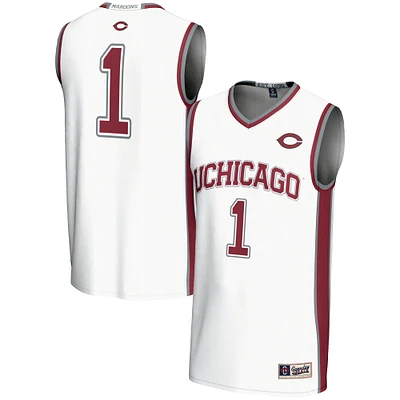Unisex GameDay Greats #1 White UChicago Maroons Lightweight Basketball Jersey