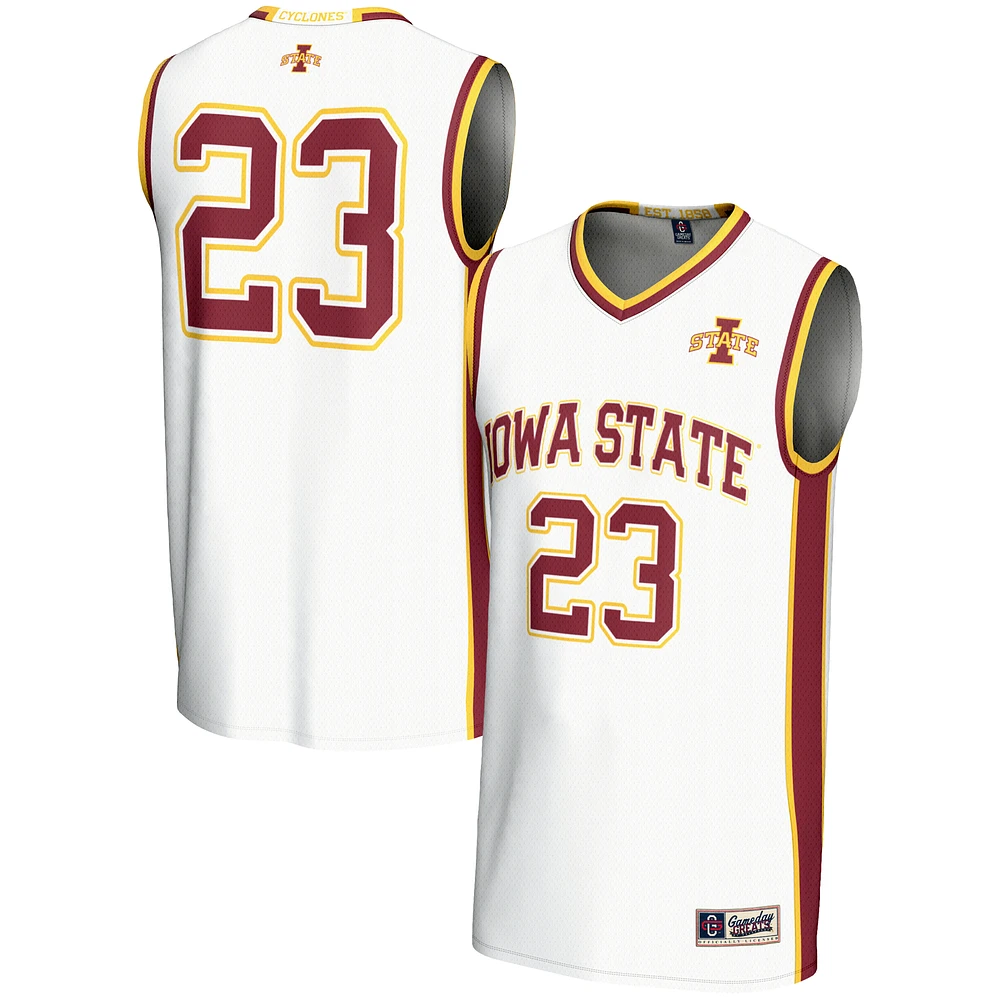Youth GameDay Greats #23 White Iowa State Cyclones Lightweight Basketball Jersey