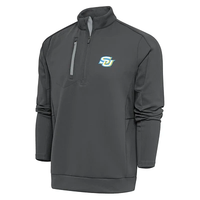 Men's Antigua Pewter Southern University Jaguars Generation Quarter-Zip Pullover Top