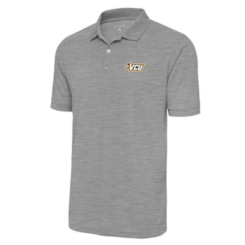 Men's Antigua Heather Gray VCU Rams Legacy Pique Polo