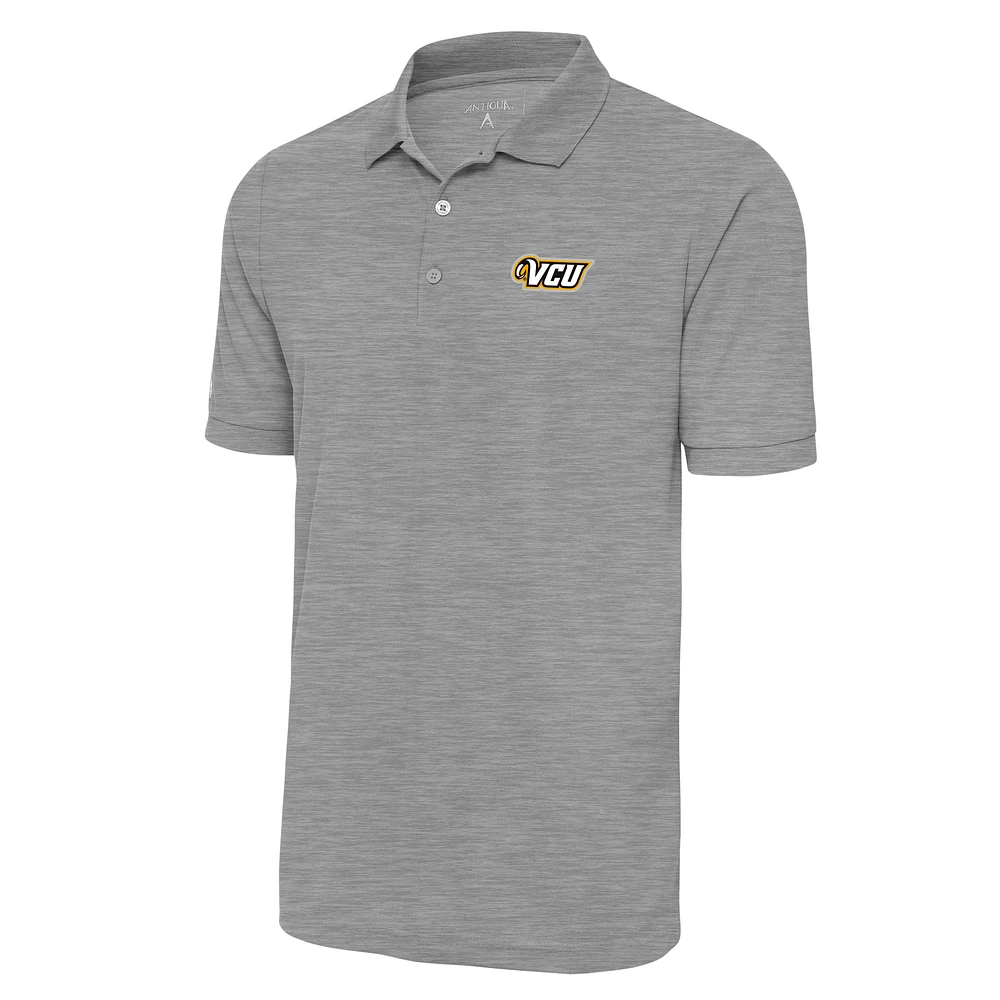 Men's Antigua Heather Gray VCU Rams Legacy Pique Polo