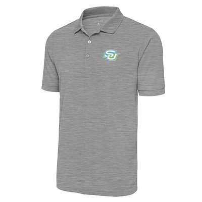 Men's Antigua Heather Gray Southern University Jaguars Legacy Pique Polo