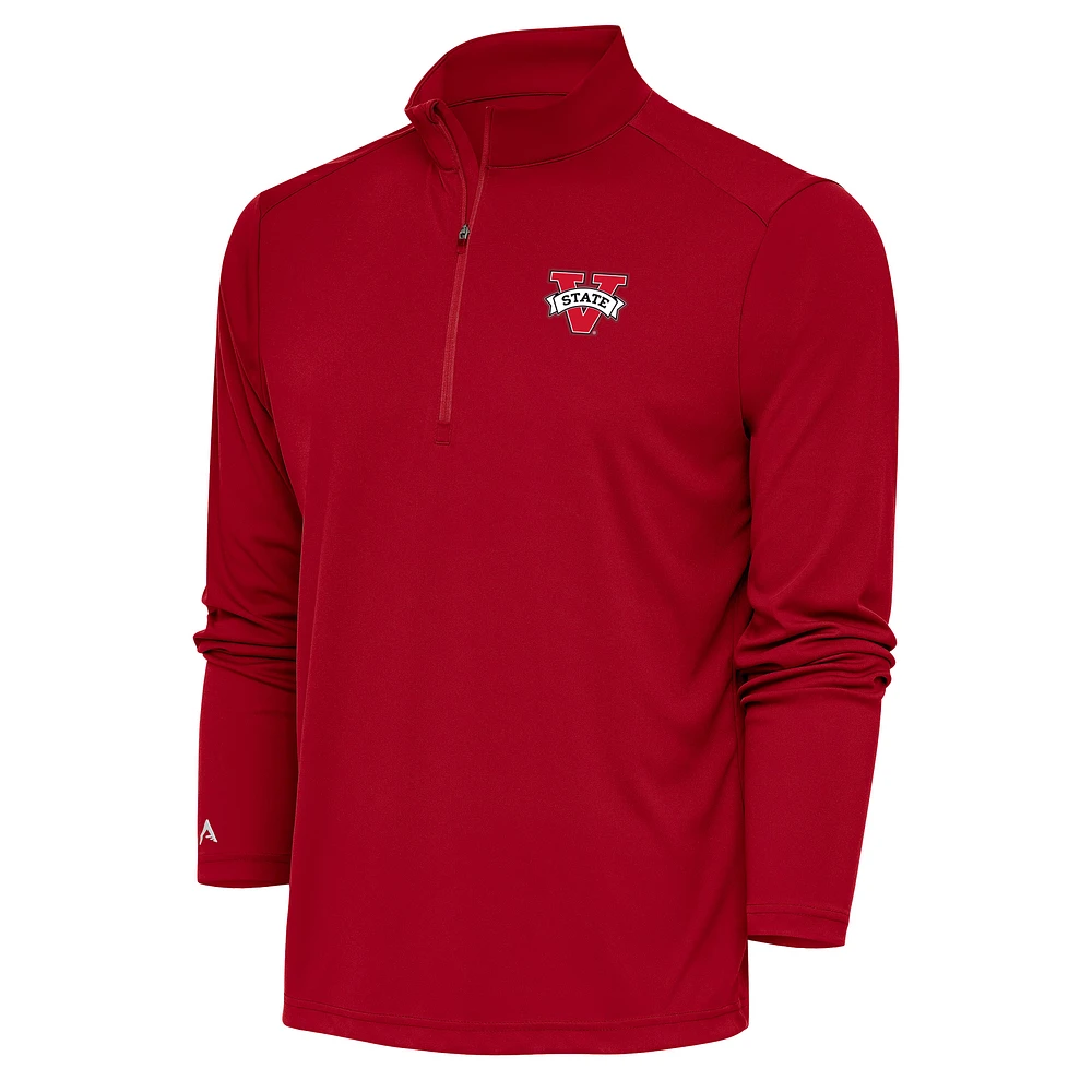 Men's Antigua Red Valdosta State Blazers Tribute Quarter-Zip Pullover Top