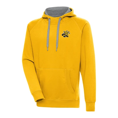 Men's Antigua Gold Wichita State Shockers Victory Pullover Hoodie