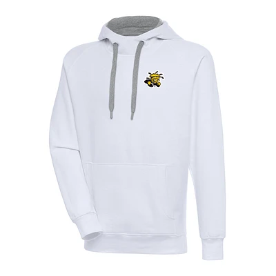 Men's Antigua White Wichita State Shockers Victory Pullover Hoodie