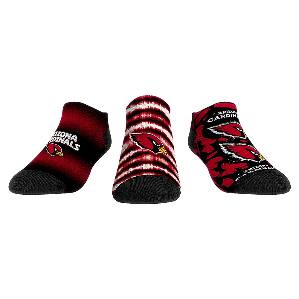 Unisex Rock Em Socks Arizona Cardinals Make Some Noise Three-Pack Low-Cut Set