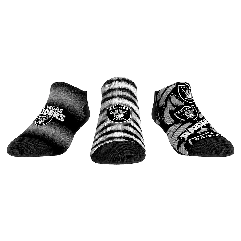Unisex Rock Em Socks Las Vegas Raiders Make Some Noise Three-Pack Low-Cut Set
