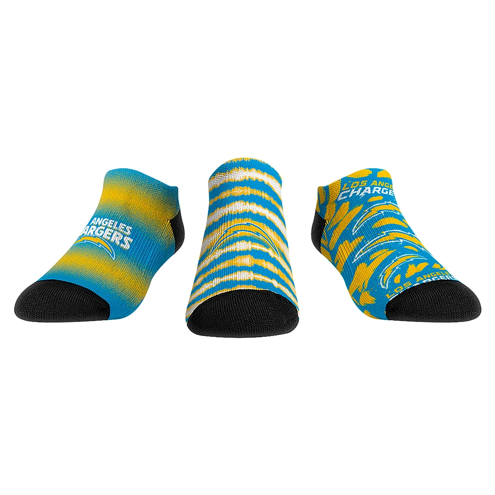 Unisex Rock Em Socks Los Angeles Chargers Make Some Noise Three-Pack Low-Cut Set