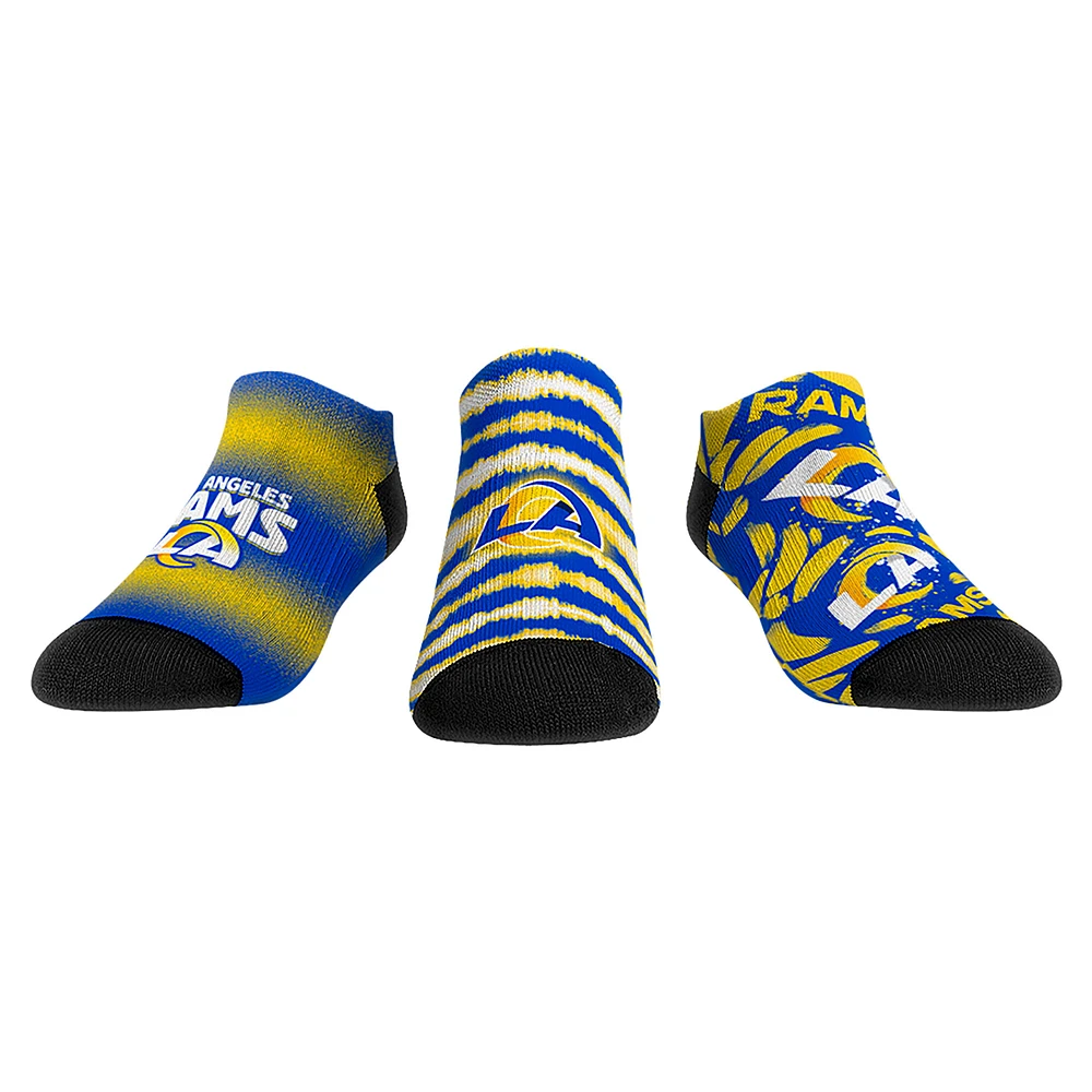 Unisex Rock Em Socks Los Angeles Rams Make Some Noise Three-Pack Low-Cut Set