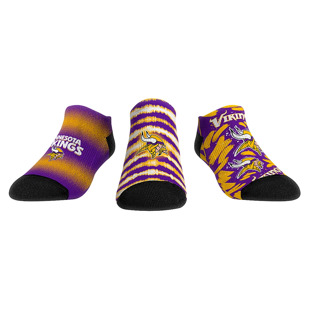 Unisex Rock Em Socks Minnesota Vikings Make Some Noise Three-Pack Low-Cut Set