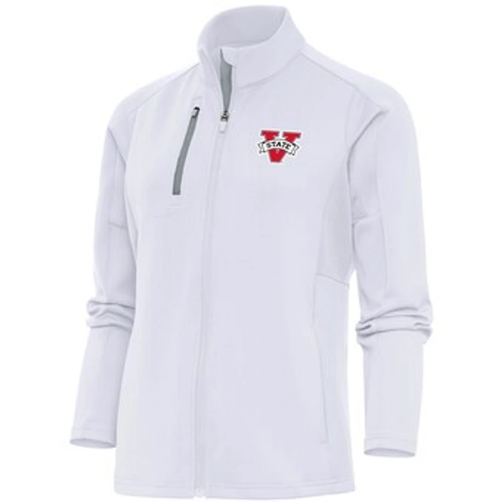 Women's Antigua White Valdosta State Blazers Generation Full-Zip Jacket