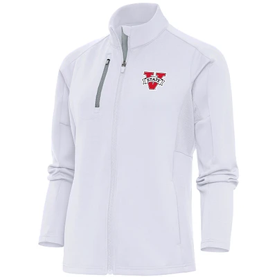 Women's Antigua White Valdosta State Blazers Generation Full-Zip Jacket