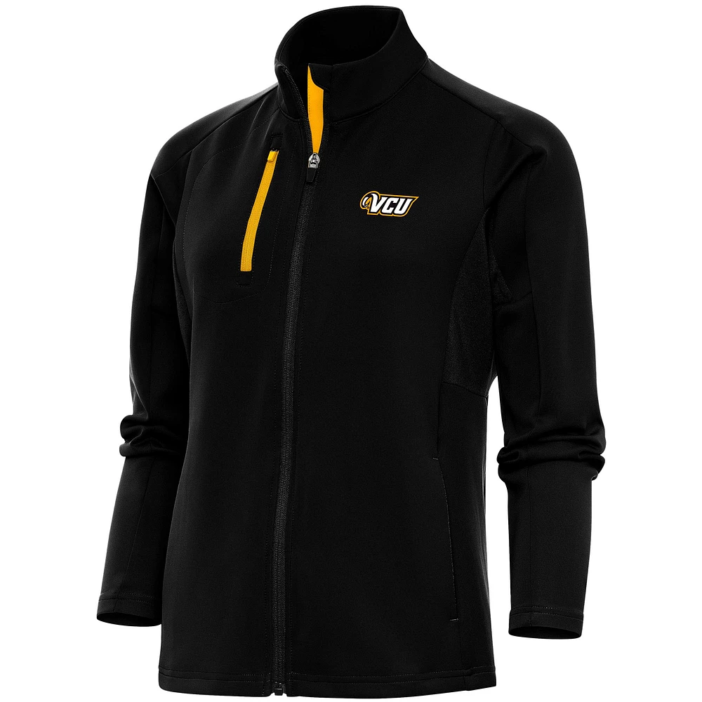Women's Antigua Black VCU Rams Generation Full-Zip Jacket