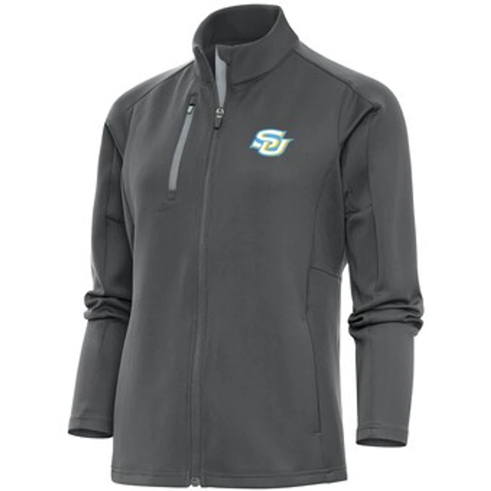 Women's Antigua Pewter Southern University Jaguars Generation Full-Zip Jacket