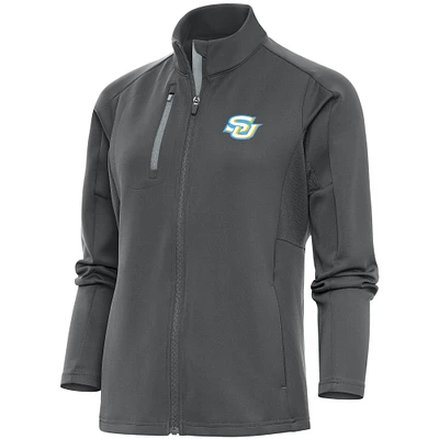 Women's Antigua Pewter Southern University Jaguars Generation Full-Zip Jacket