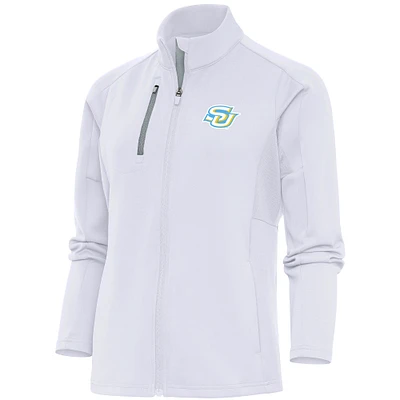 Women's Antigua White Southern University Jaguars Generation Full-Zip Jacket