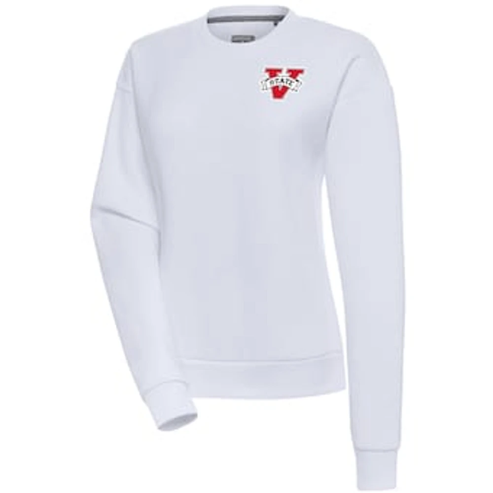 Women's Antigua White Valdosta State Blazers Victory Pullover Sweatshirt
