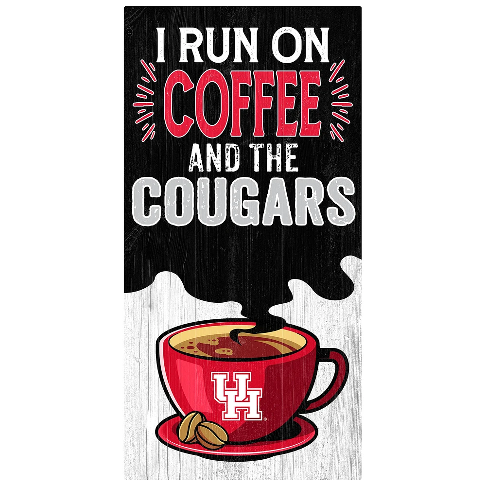 Houston Cougars 6" x 12" Coffee Wall Art
