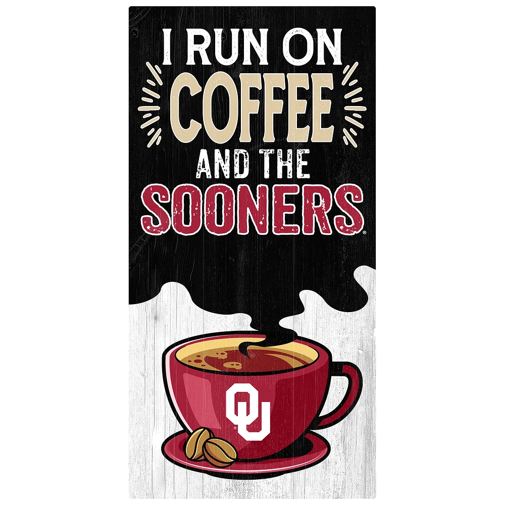 Oklahoma Sooners 6" x 12" Coffee Wall Art