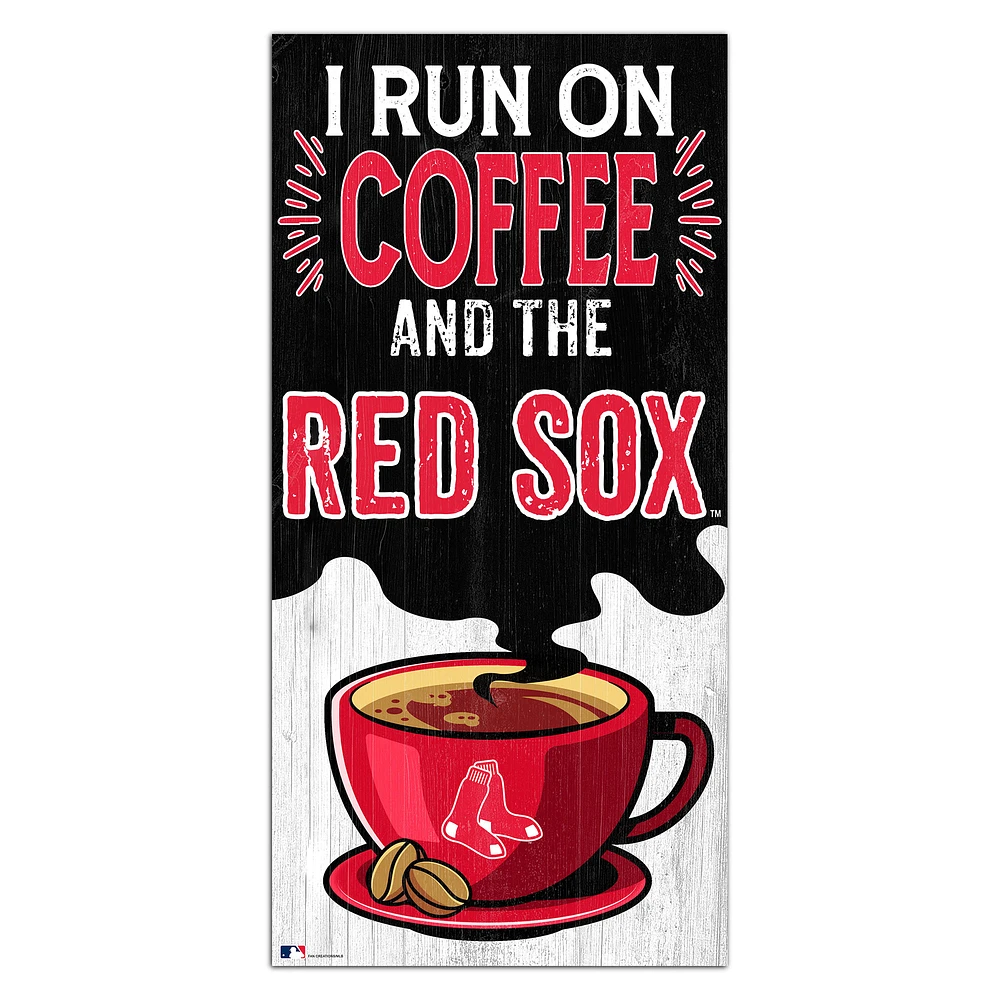 Boston Red Sox 6" x 12" Coffee Wall Art