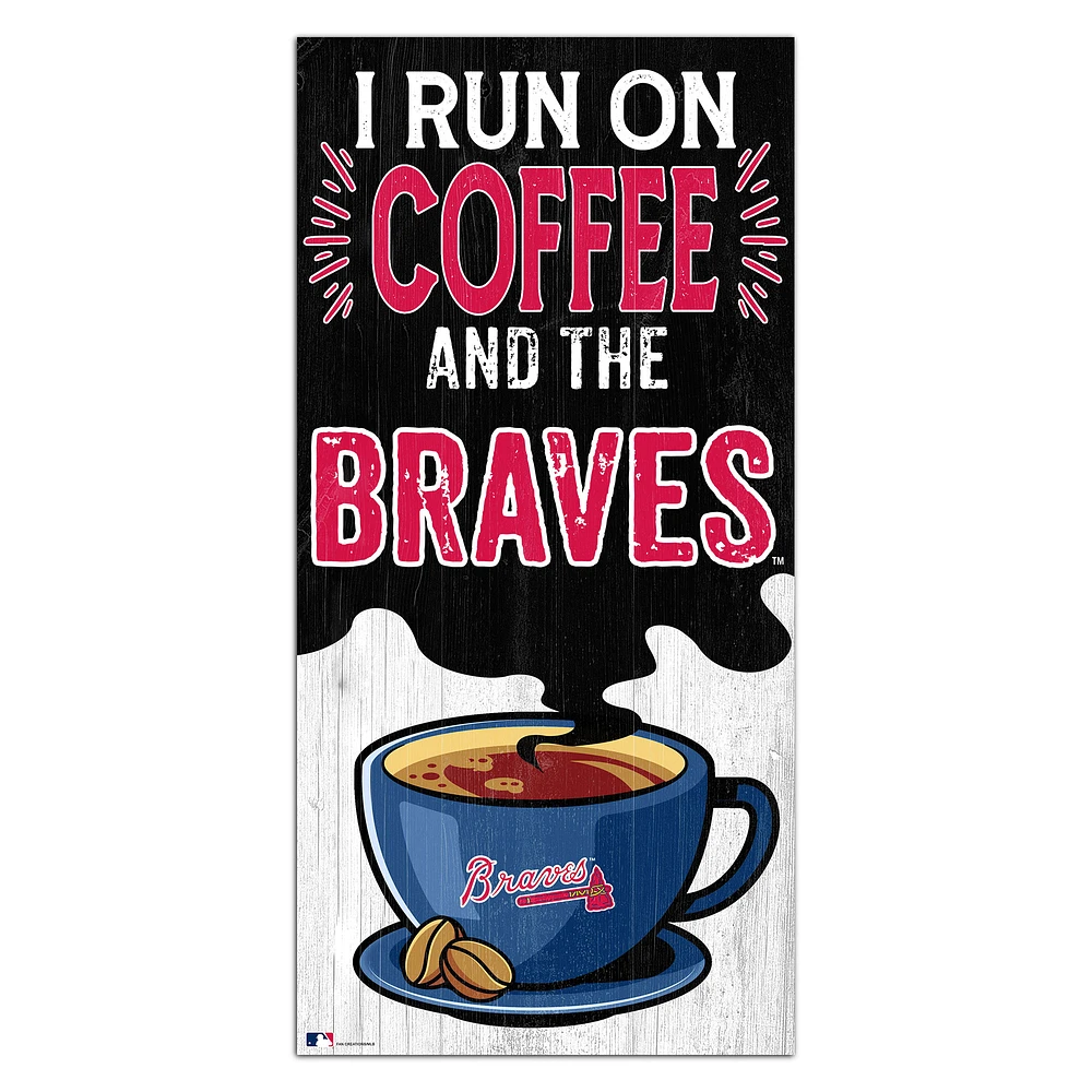 Atlanta Braves 6" x 12" Coffee Wall Art