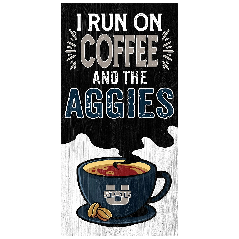 Utah State Aggies 6" x 12" Coffee Wall Art