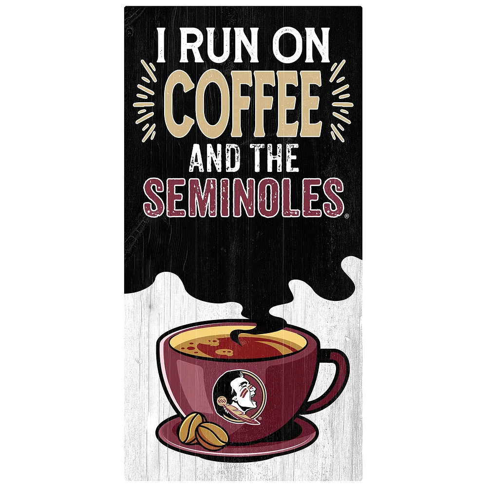 Florida State Seminoles 6" x 12" Coffee Wall Art