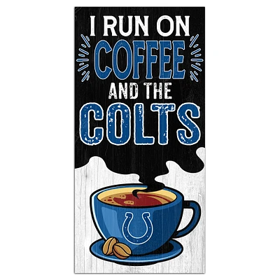 Indianapolis Colts 6" x 12" Coffee Wall Art