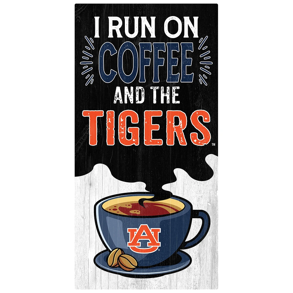 Auburn Tigers 6" x 12" Coffee Wall Art